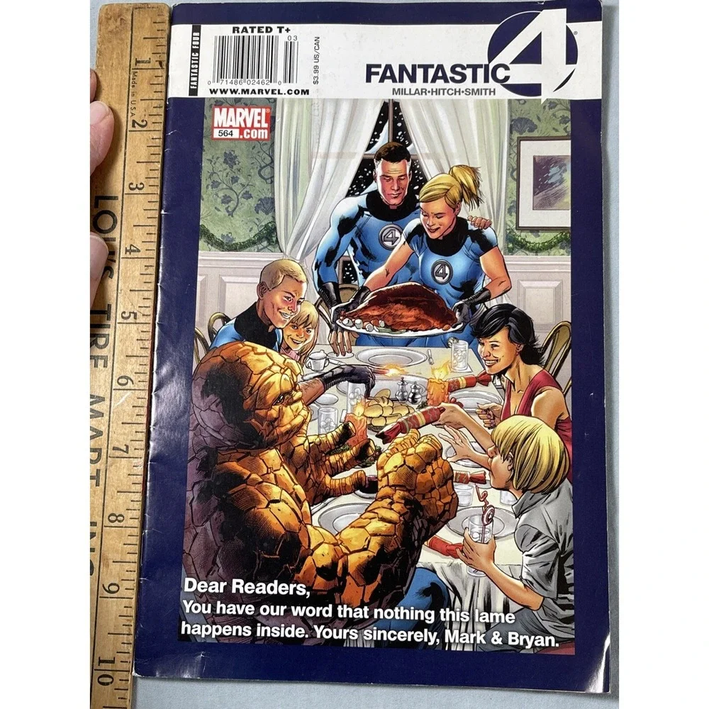 Fantastic Four Comic 564 Cover A First Print‎ 2009 Mark Millar Bryan Hitch Smith